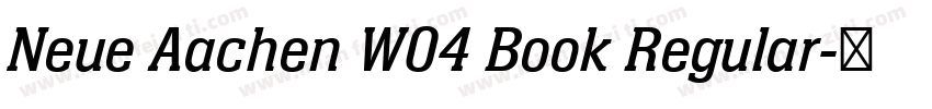 Neue Aachen W04 Book Regular字体转换